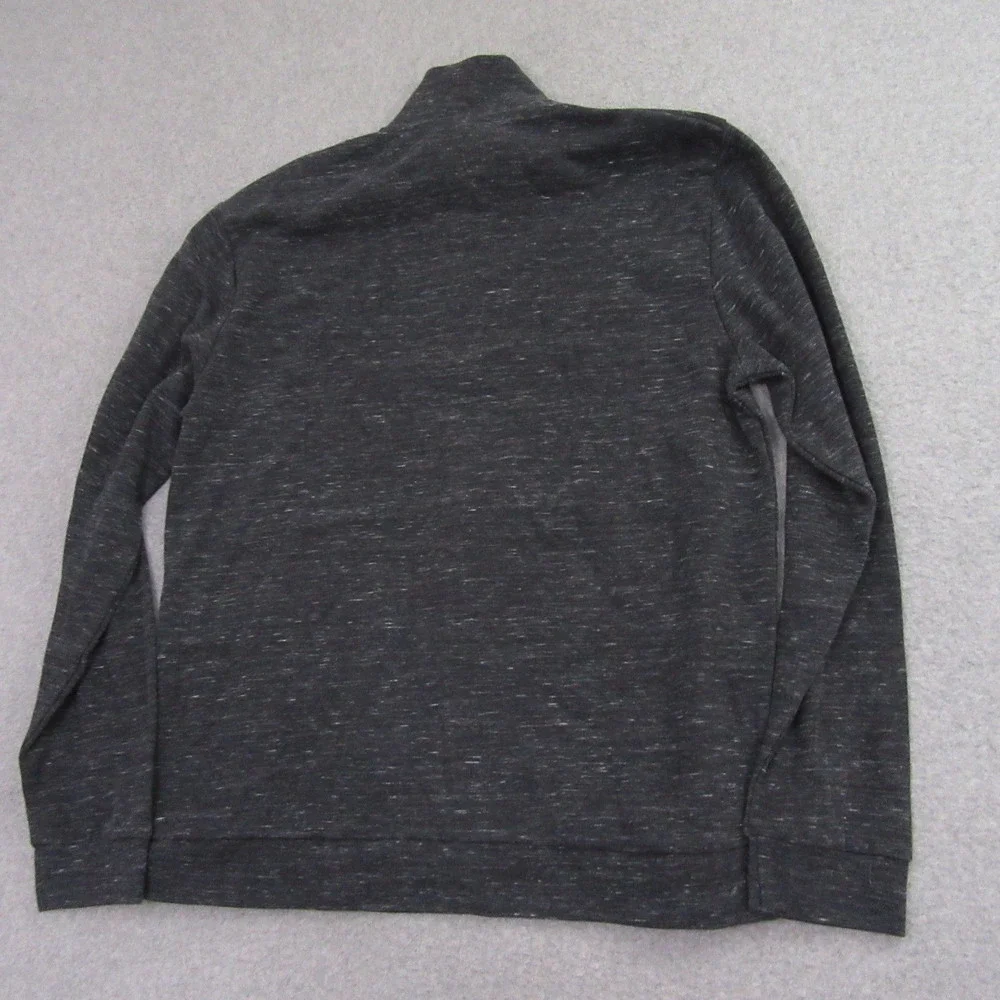 Stylus Mens 1/4 Zip Sweater L Gray Heather Mock Neck‎ Pullover Pocket